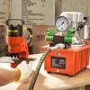 VEVOR Electric Hydraulic Pump, 10000 PSI 750W 110V 488 in³/8L Capacity, Double Acting Solenoid Valve, Electric Driven Hydraulic Pump, Orange - 2 of 4