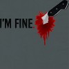 Rerun Island Women Im Fine Stab Knife Short Sleeve Graphic Cotton T-Shirt - 2 of 4