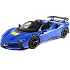 Ferrari SF90 XX Spider Dino Azzurro Blue with DISPLAY CASE Limited Edition to 240 pieces Worldwide 1/18 Model Car by BBR - 2 of 4
