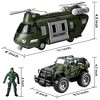Military Toy Set, Military Vehicles Toy Toy, Transport Helicopter and Military Truck Action Figures for Boys Age 4-7, Kids Birthday Xmas Gifts - 3 of 4