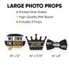 Big Dot of Happiness Prom - Talk Bubble, Crown, and Tie Decorations - Prom Night Party Large Photo Props - 3 Pc - 3 of 4