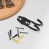 Unique Bargains Garage Storage Hooks with Screws Small Round Base Plate without Hook 4.8"x2.6"x1.4" 1 Pc - 2 of 4