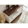 Bella Depot Farmhouse Kitchen Accent Cabinet, Large Storage Cabinet with Drawers and Doors - 3 of 4