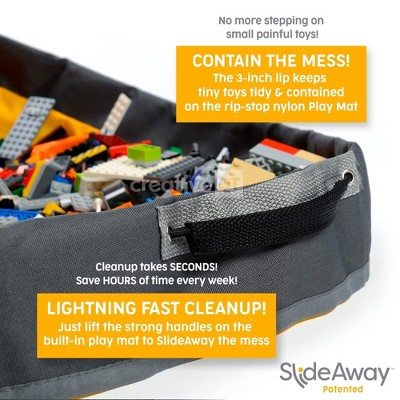 Gray Stripe SlideAway Toy Storage Organizer with Play Mat