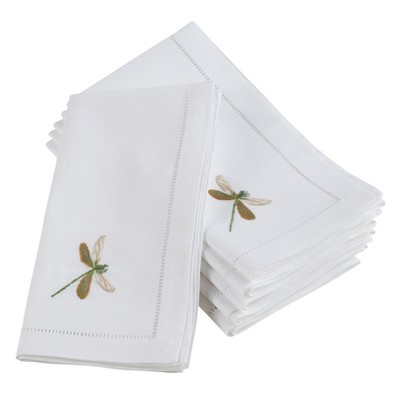 Saro Lifestyle Table Napkin Picks With Flower Design (set Of 12) : Target