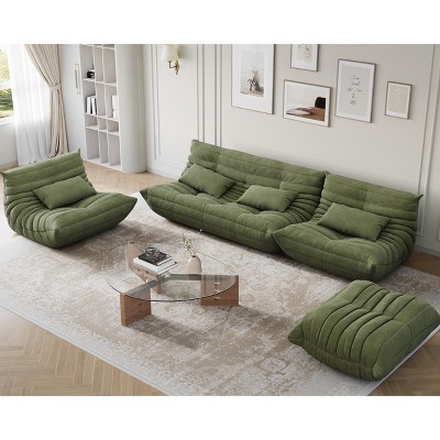 Modular Sectional Sofa, Togo Sofa with Deep Seat