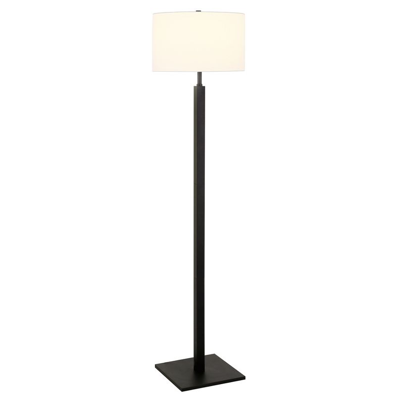 Hampton & Thyme 62.32" Tall Floor Lamp with Fabric Shade, 4 of 8
