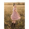 2Bunnies Girl Baby Girl Iris Floral All Lace Boho Flower Girl Dress - 3 of 4