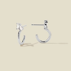 Made By Mary | Toi et Moi Hoop Earrings - 1 of 4