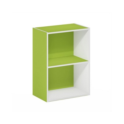 HOMLUX 2-Tier Cube Bookcase Compact Storage Shelf Organizer