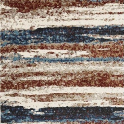 Passion Abstract 5' x 7' Easy-Care Synthetic Area Rug