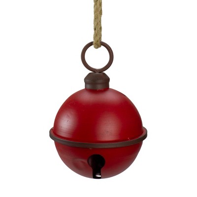 Melrose 9.5" Red and Bronze Vintage Inspired Christmas Sleigh Bell