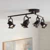 Pro Track Hamilton 4-Head LED Ceiling Track Light Fixture Kit Swing Arm Spot Light GU10 Black Bronze Finish Modern Kitchen Bathroom 23 1/4" Wide - 2 of 4