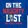 Men's - SpongeBob SquarePants - Plankton Naughty List Christmas Short Sleeve Graphic T-Shirt - 2 of 4