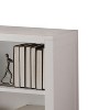 TOAOTBNBO 2-Tier Display Bookshelves Storage Organizer, Freestanding Bookcase with Tapered Legs Open Book Shelf for Bedroom, White - 4 of 4