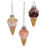 Kurt Adler Officially Licensed Glass Ice Cream Mini-Ornaments 9-Piece Set - 2 of 4