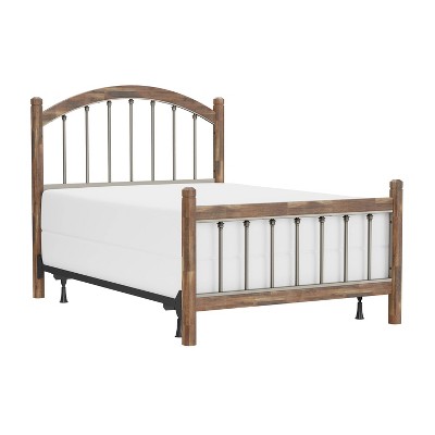 Full Bayfront Wood and Metal Bed Pewter - Hillsdale Furniture