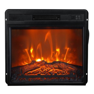 Parrot Uncle 24.2" Black Insert LED Electric Fireplace with Remote - 1 of 3