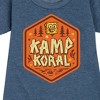 - SpongeBob SquarePants - Kamp Koral Kamp Koral Badge Graphic Short Sleeve Fleece Dress - 2 of 4