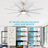 Sofucor 52'' Smart Ceiling Fan with Lights and Remote & APP Control Work with Alexa/Google Indoor Outdoor Ceiling Fan for Living Room Farmhouse Patio - 4 of 4