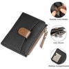 BEAFUP Small Wallet Women,PU Vegan Leather RFID Blocking Bifold Zipper Pocket Card Holder with ID Window - 4 of 4