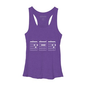 Women's Design By Humans Rocking Dad Guitar Chords By HoangCathrine Racerback Tank Top - 1 of 2