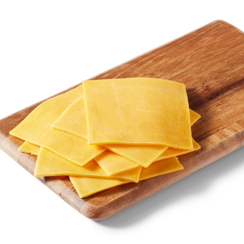 Signature Sliced Sharp Cheddar Cheese - 8oz - Good &#38; Gather&#8482;, 2 of 4