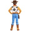HalloweenCostumes.com Large   Kids Deluxe Sheriff Woody Costume,  Yellow Flannel, Boot Covers, Hat, Badge, Brown/Orange/Blue - 4 of 4