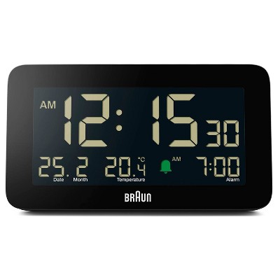 Digital Alarm Clock with Wireless Charging Cream/Black - Hearth & Hand™  with Magnolia