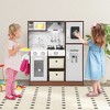 Costway Kids Kitchen Playset w/Attractive Lights & Sounds Range Hood Microwave Ice Maker - 4 of 4