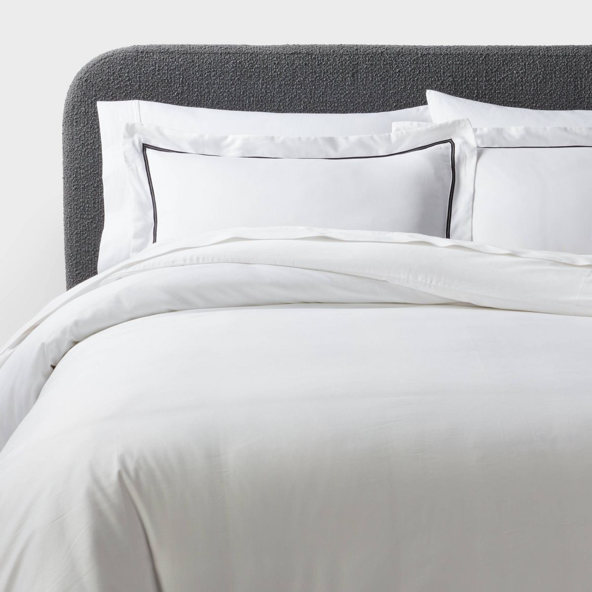 3pc Luxe Embroidered Border Duvet Cover and Sham Set - Threshold™