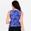 Calypsa Women's Plus Size Closed Back UPF 50+ Tankini Maya Swim Top - 3 of 4