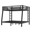 CAVINAS Full XL Black Bunk Bed with Two-Side Ladder,Modern Metal Bed Frame for Adults,Teens - 3 of 4