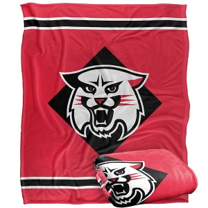 Davidson College Primary Logo Silky Touch Blanket White 50x60 - 1 of 4
