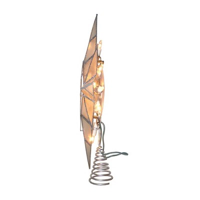 Blue and White Metal Seahorse Bethlehem Star Tree Topper