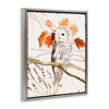 Stupell Industries Owl In Autumnal Forest Floating Frame Canvas Art - 2 of 4