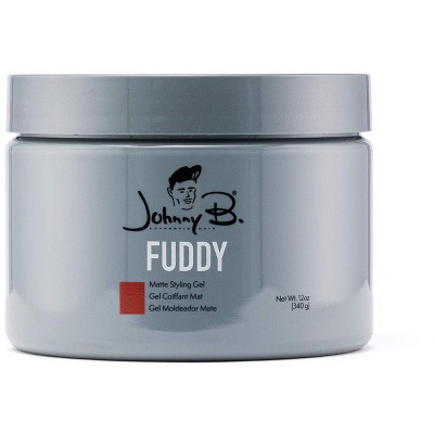 Johnny B. Fuddy Matte Styling Gel (12 Oz Xxl Size) Hair Style Gel For ...