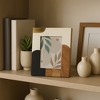 Mid-Century Modern Picture Frame - Stylish Tabletop Frame for Pictures Ideal for Home Styling and Office Desk Decor Accent - Ivory & Brown - 3 of 4