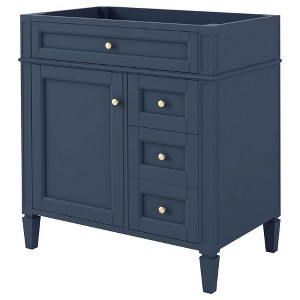 PAGED 30" Bathroom Vanity without Sink,Bathroom Sink Cabinet with 2 Drawers and a Tip-out Drawer for Bathroom - 1 of 4
