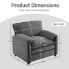 Grungis 38" Oversized Accent Chair with Thick Comfort Cushions,Chenille Lounge Chair with High Back & Wide Seat for Bedroom,Reading Room,Office - 3 of 4
