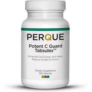 PERQUE Potent C Guard Tabsules 100 Ct – Buffered Vitamin C with Essential Minerals – Supports Immune Health, Energy & Antioxidant Protection - 1 of 4