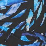 blue painterly leaves