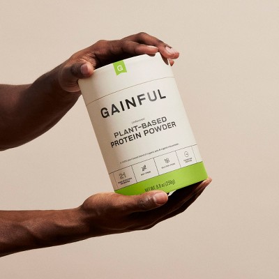 Gainful Vegan Plant Based Protein Powder - Unflavored - 8.8oz