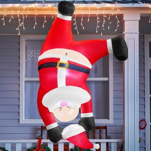 Paaaawaters 6 FT Christmas Inflatable Santa with Gift Bag, Blow Up Xmas Inflatable Decorations - 1 of 4