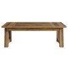Resenkos Wood Dining Table, Rustic Farmhouse Style, Rectangular Table, Perfect for Family Meals, Brown - 3 of 4