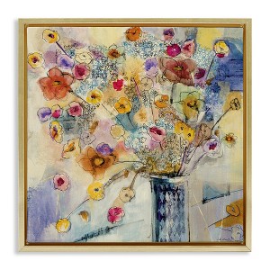 Stupell Industries Chaotic Flowers Line Drawing, 25" x 25" - 1 of 4