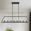 LNC Butterscouch 8-Light 55.1" Modern Linear Oversized Kitchen Island Pendant Lighting,  Matte Black - 2 of 4
