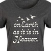 Women's - Instant Message - On Earth As It Is In Heaven Graphic T-shirt Dress - 2 of 4
