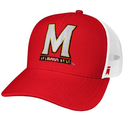 University Of Maryland Team Logo Cotton Twill Trucker Cap Red OS