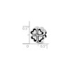 Black Bow Jewelry Four Leaf Heart Clover Bead Charm in Antiqued Sterling Silver - 3 of 4